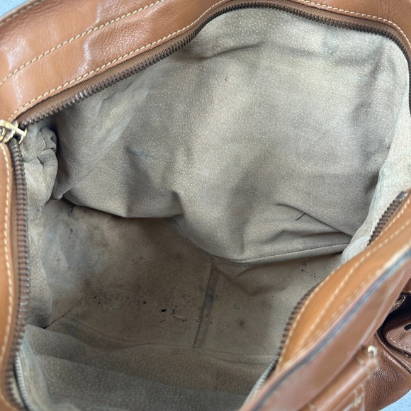 Marc Jacobs TAN BROWN GENUINE LEATHER TOTE‎ SHOULDER BAG HANDBAG PURSE - Picture 9 of 14